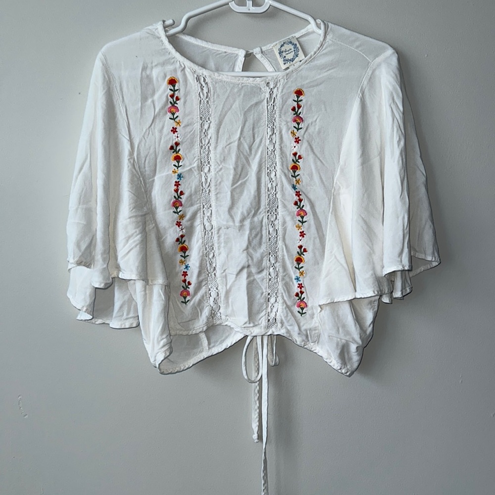 Blue Rain Floral top